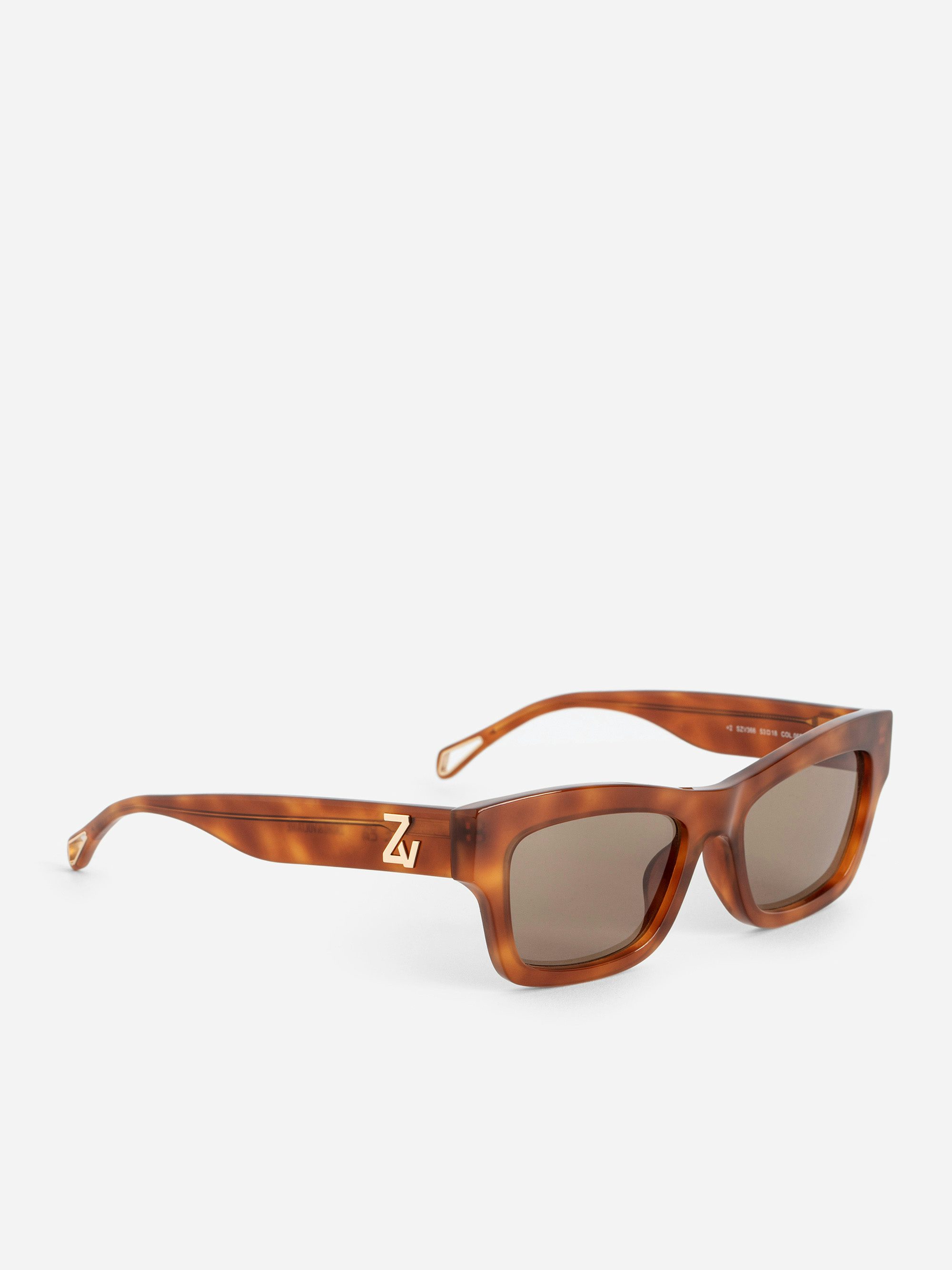 ZV23H1 Sunglasses - Rectangular unisex sunglasses adorned with the ZV logo on the temples.
